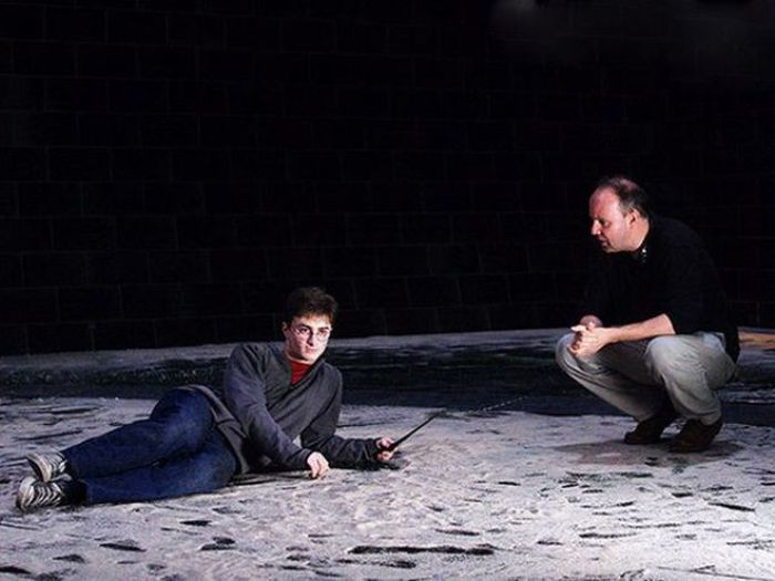 Harry Potter movies behind the seen photos