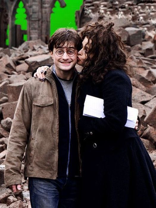 Harry Potter movies behind the seen photos