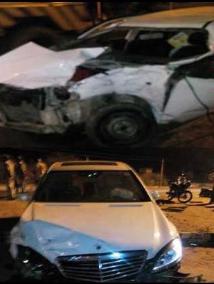 Hema Malini Injured Road Accident Photos