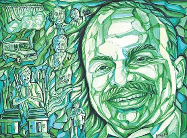 Impressive YS Rajasekhara Reddy Paintings Photos