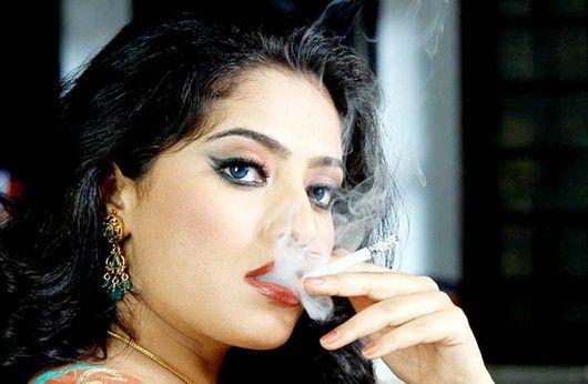 Indian Actress Smokes in Real Life Photos