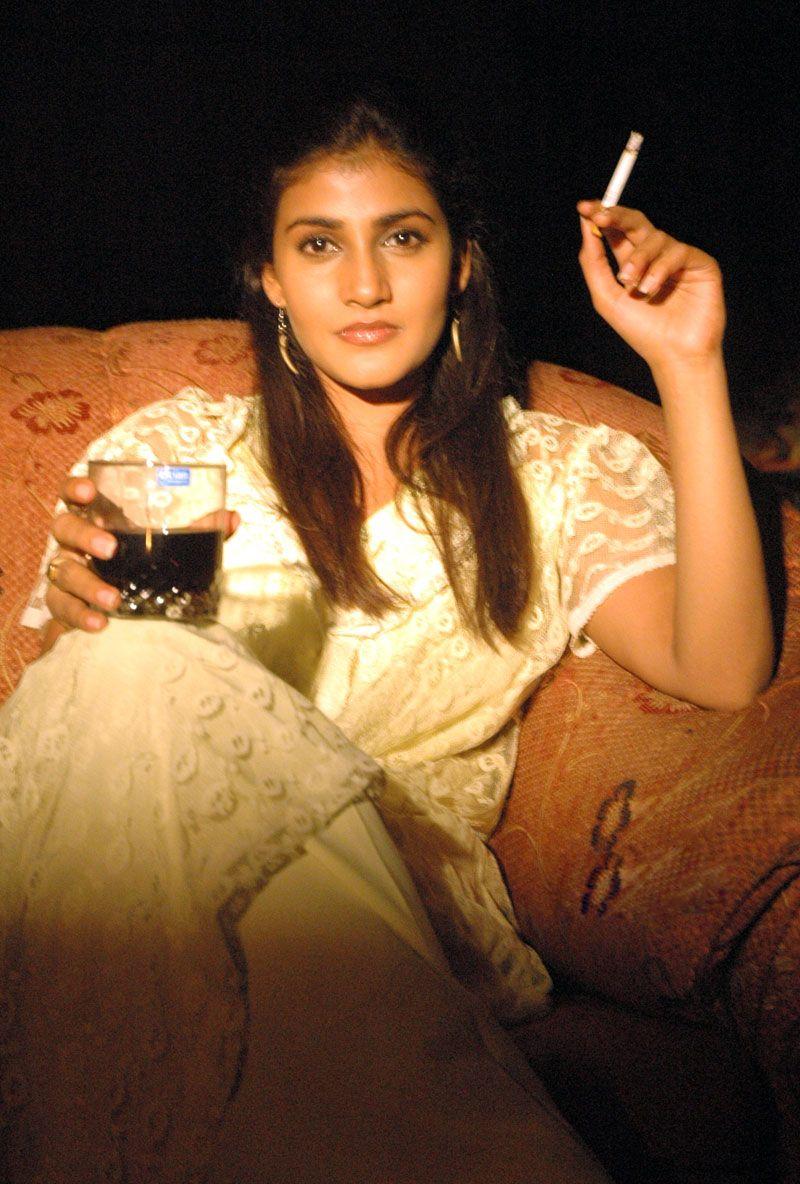 Indian Actress Smokes in Real Life Photos