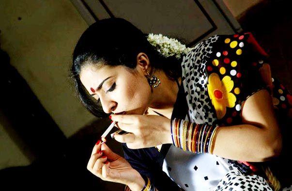 Indian Actress Smokes in Real Life Photos