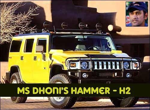 Indian Crickerters With Their Cars