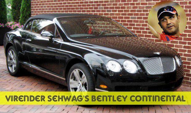 Indian Crickerters With Their Cars