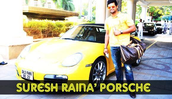 Indian Crickerters With Their Cars