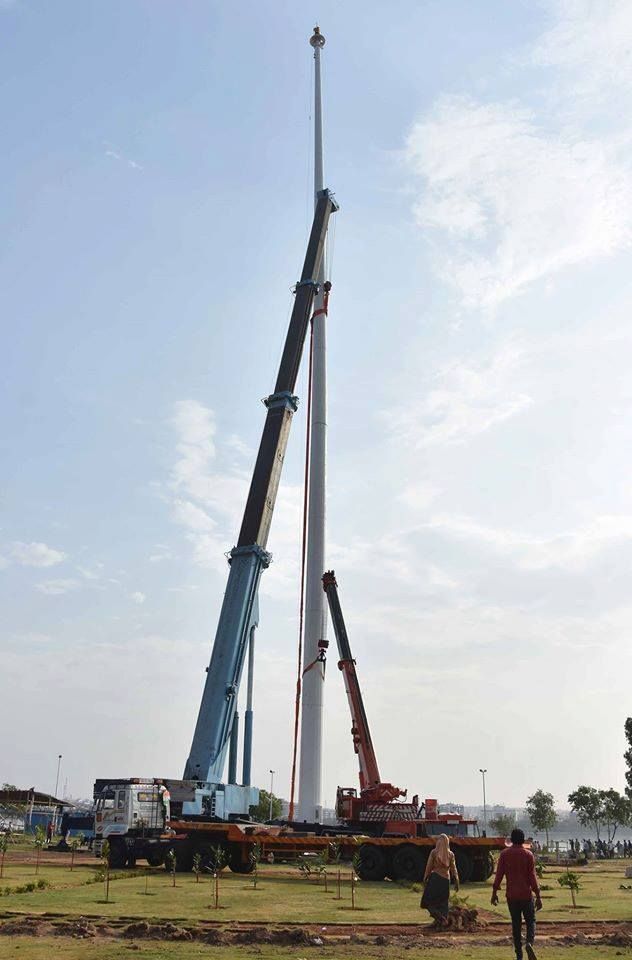 Indias Largest Flag at hyderabad launched photos