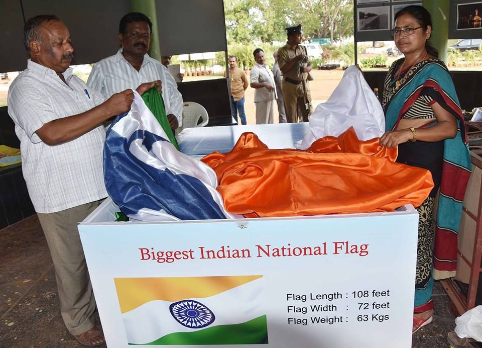 Indias Largest Flag at hyderabad launched photos