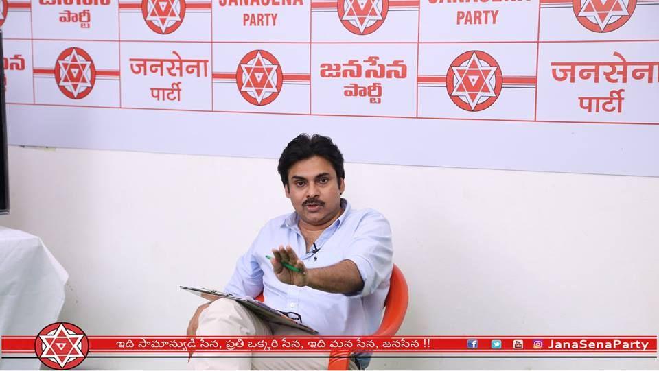 JanaSenaParty Chief Pawan Kalyan meeting with Social Media Team