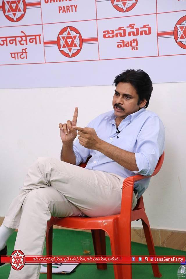 JanaSenaParty Chief Pawan Kalyan meeting with Social Media Team