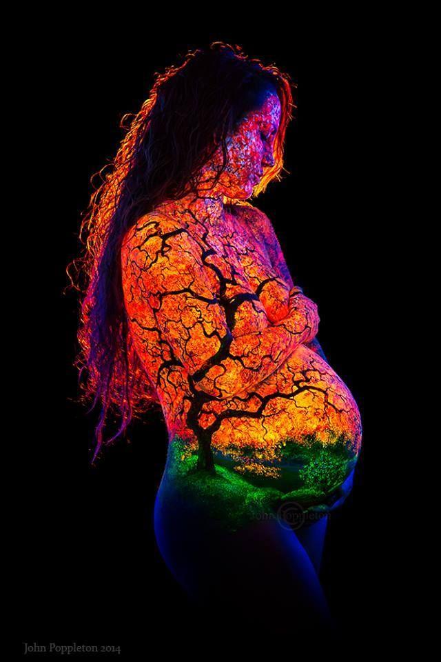 John Poppleton Uses Violet Lights On Models