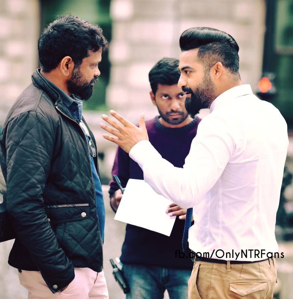 Jr Ntr Exclusive Working Stills from sets of Nannaku Prematho