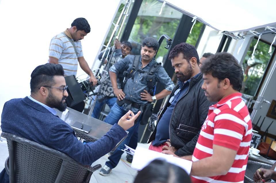 Jr Ntr Exclusive Working Stills from sets of Nannaku Prematho