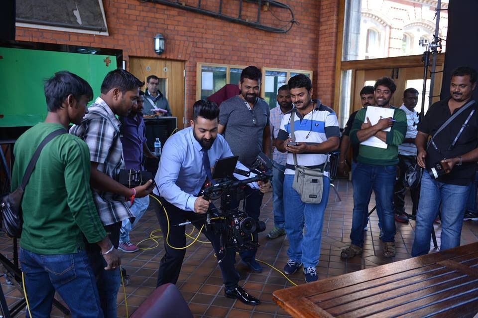 Jr Ntr Exclusive Working Stills from sets of Nannaku Prematho