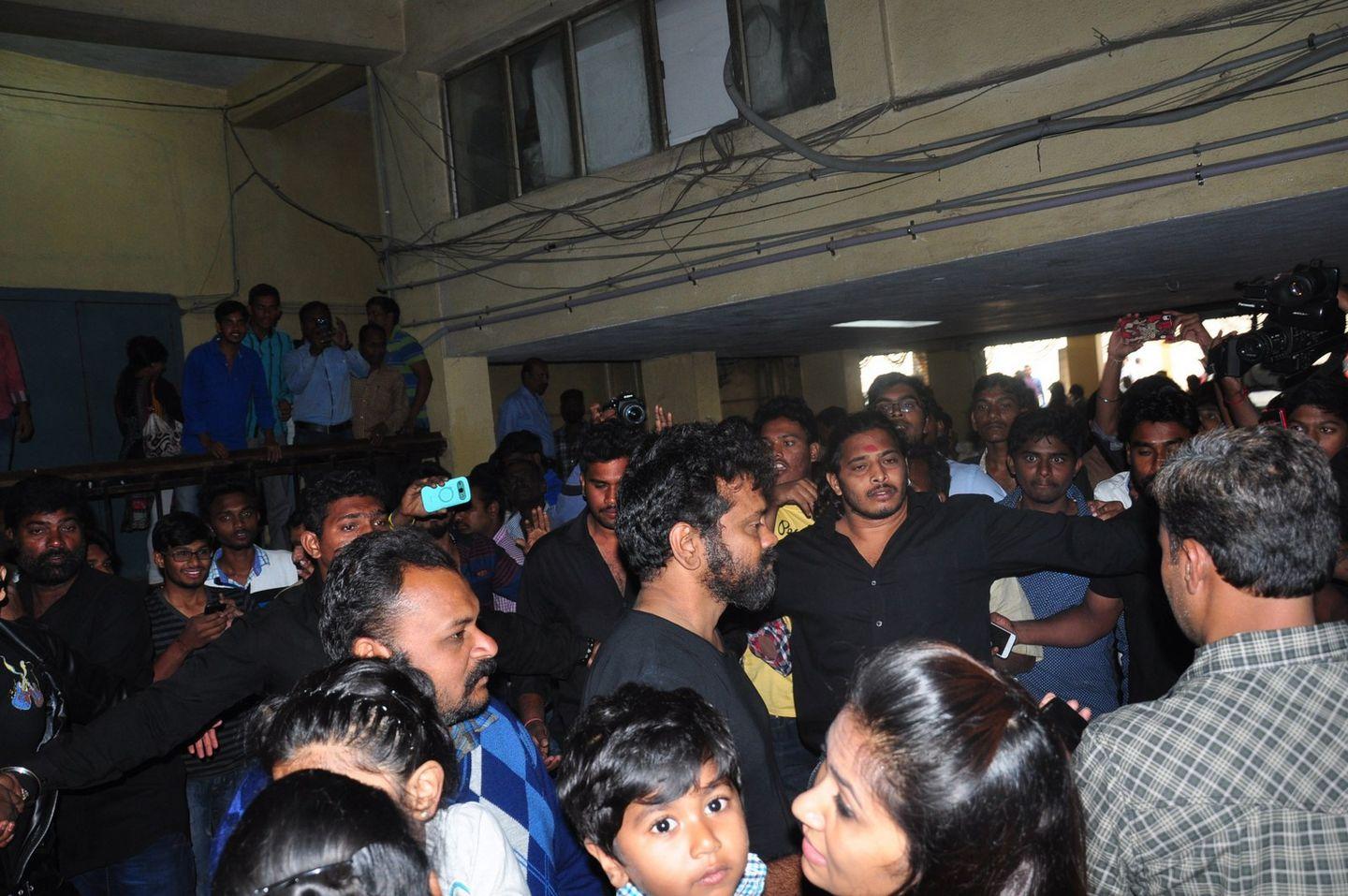 Jr NTR Fans Hangama at Theaters