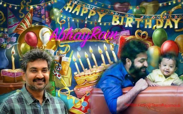 Jr NTR Son Abhay Ram First Birthday Wishes Banners