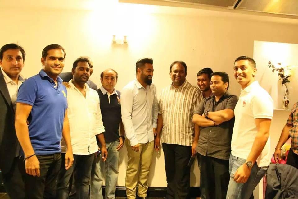 Jr NTR Stills with Ap assembly speaker Kodela Siva Prasad and BG Reddy