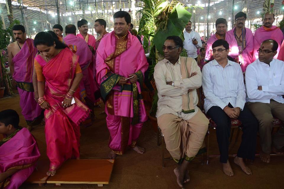  KCR Ayutha chandiyagam at kcr Farm house