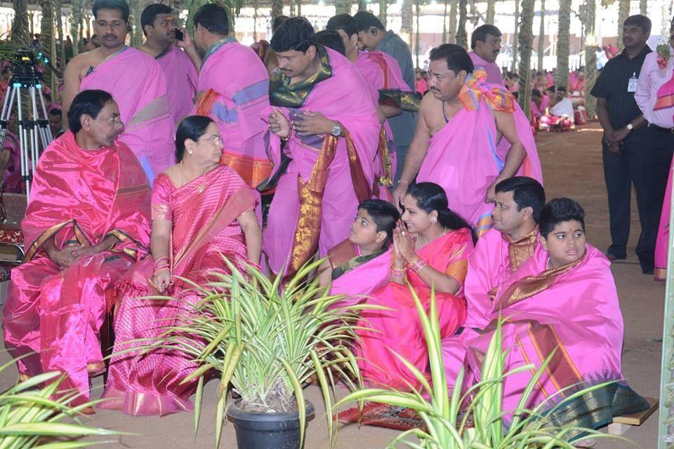  KCR Ayutha chandiyagam at kcr Farm house