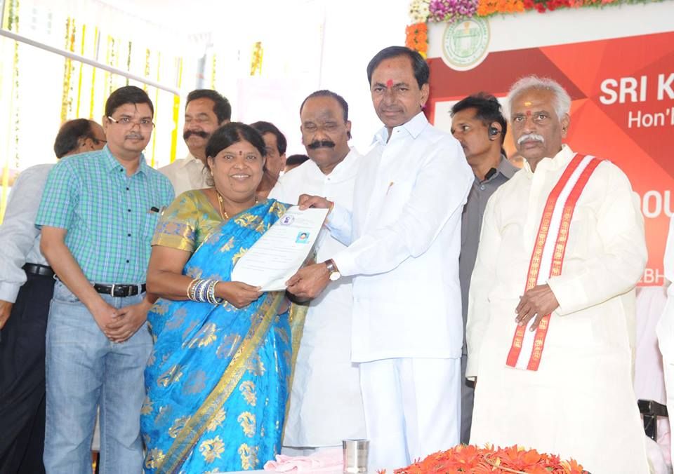 KCR Inauguration 2BHK homes for the poor Photos