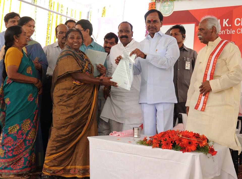 KCR Inauguration 2BHK homes for the poor Photos