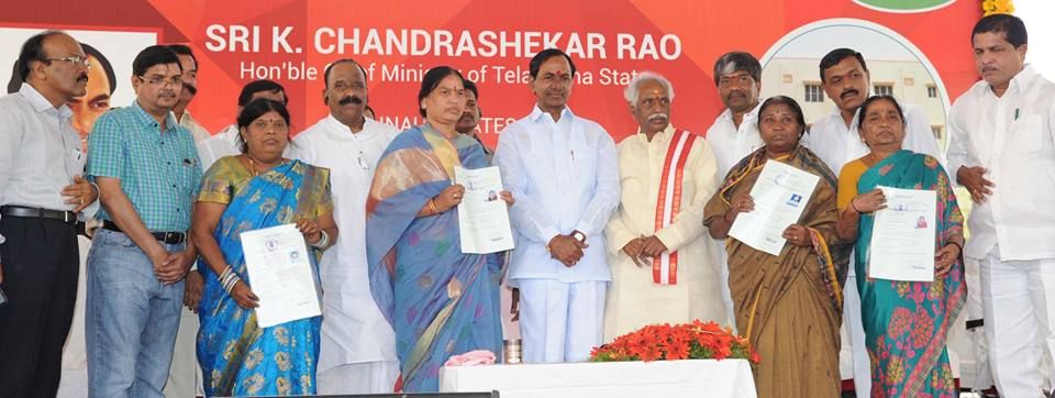 KCR Inauguration 2BHK homes for the poor Photos