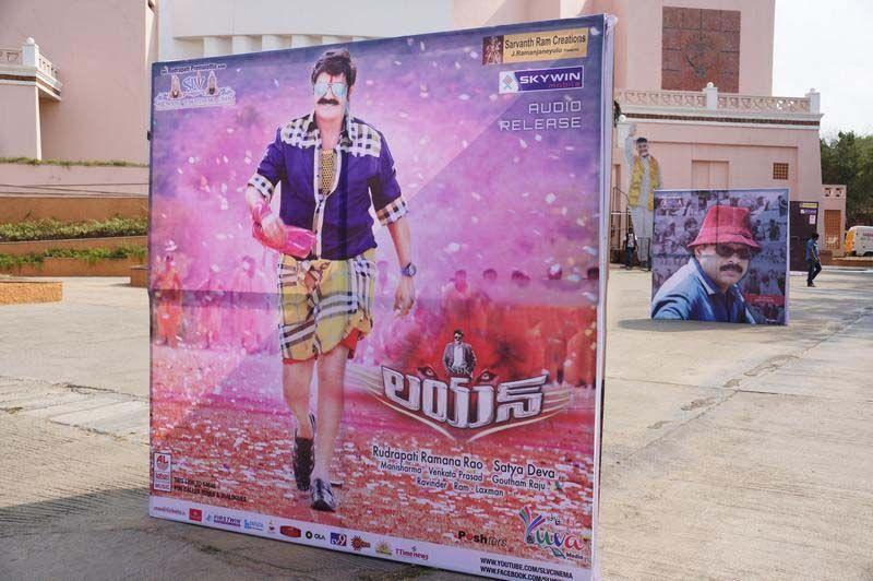 Lion Movie Hoardings At Shilpakala Vedika