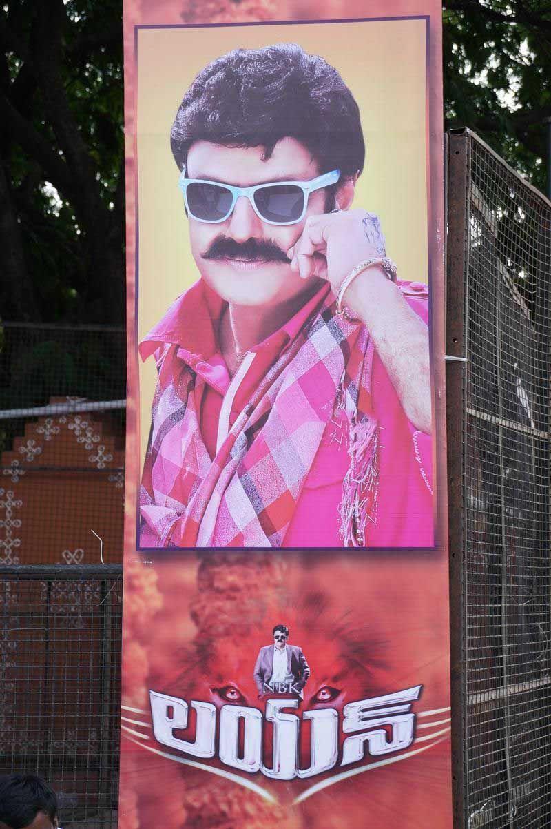 Lion Movie Hoardings At Shilpakala Vedika