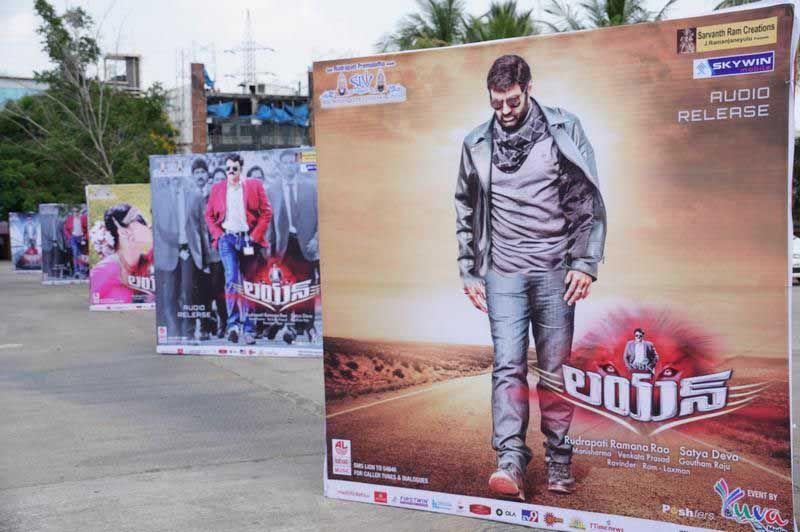 Lion Movie Hoardings At Shilpakala Vedika