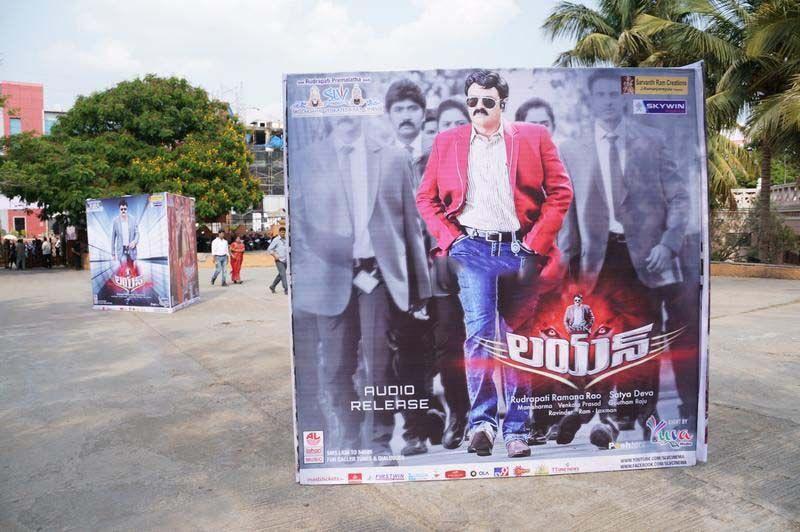 Lion Movie Hoardings At Shilpakala Vedika