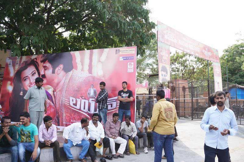 Lion Movie Hoardings At Shilpakala Vedika