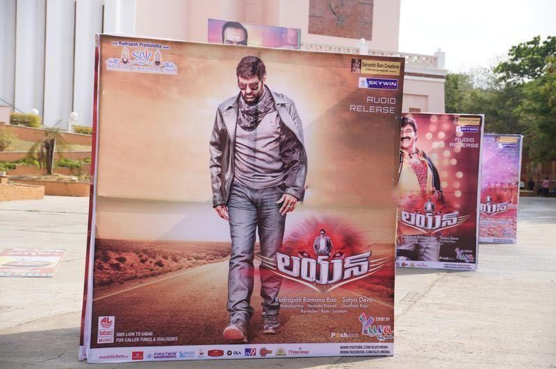 Lion Movie Hoardings At Shilpakala Vedika