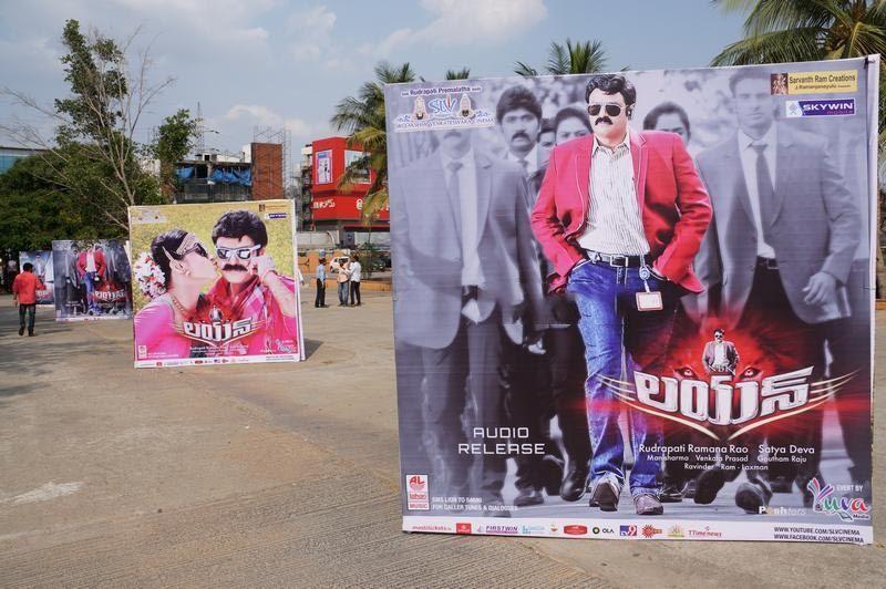 Lion Movie Hoardings At Shilpakala Vedika