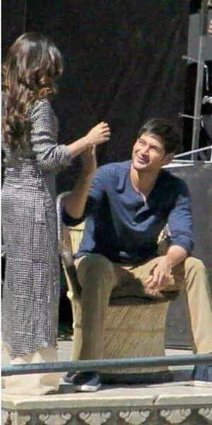 Mahesh & Samantha Spotted at Brahmotsavam Movie Set Photos