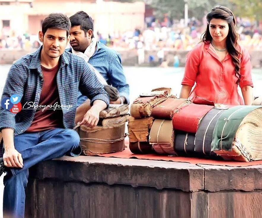 Mahesh & Samantha Spotted at Brahmotsavam Movie Set Photos