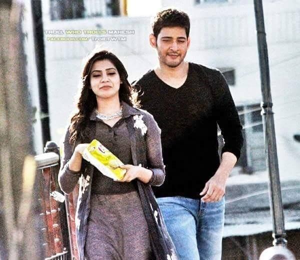 Mahesh & Samantha Spotted at Brahmotsavam Movie Set Photos