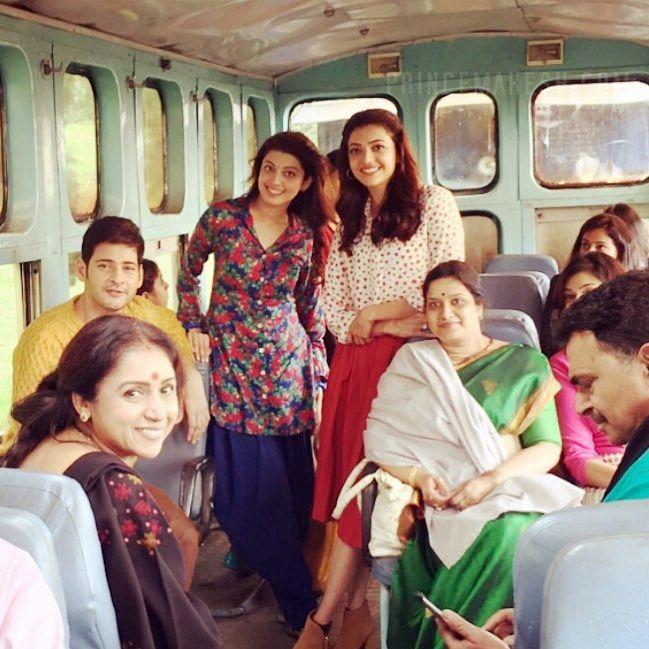 Mahesh Babu Photos At  Brahmotsavam Movie Sets 