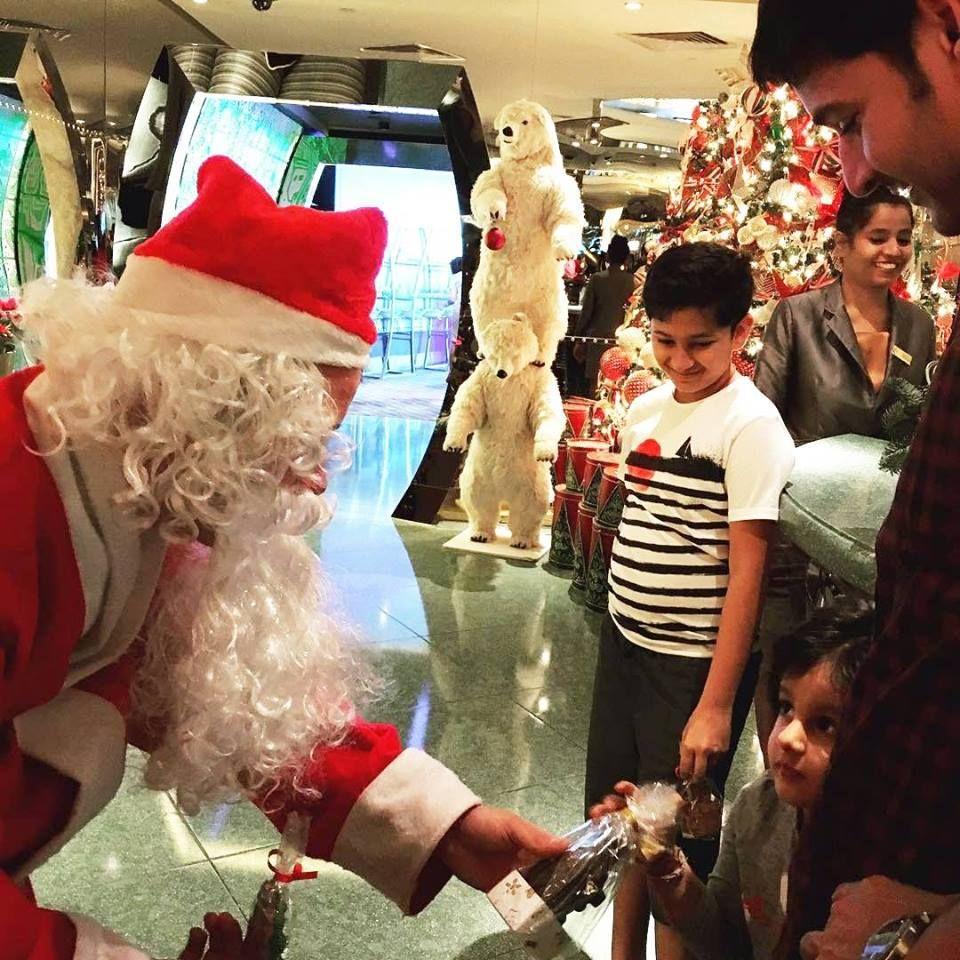 Mahesh Babu Sitara & Gautham at Christmas Celebrations Photos