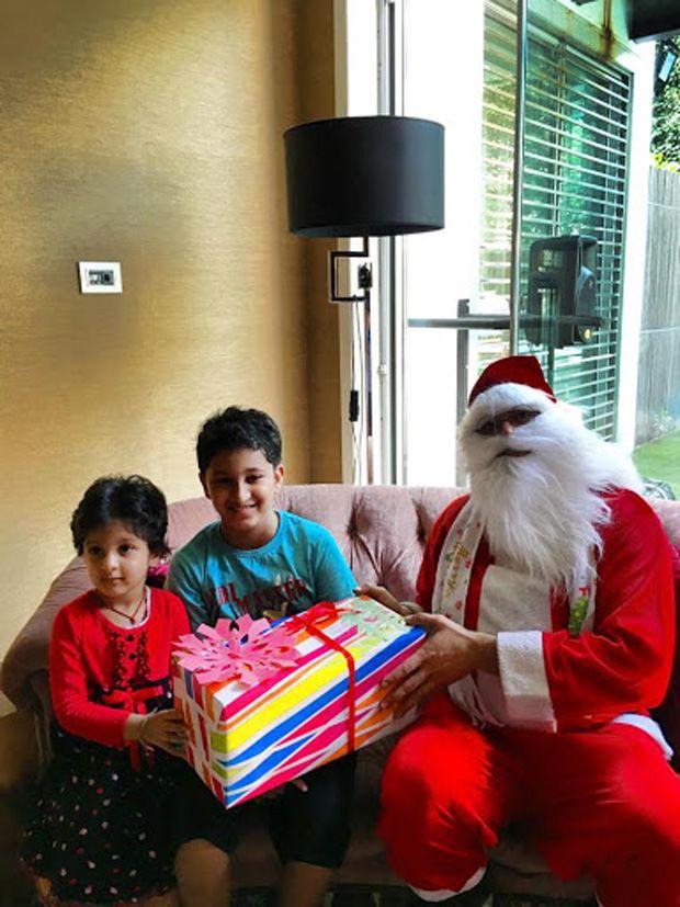 Mahesh Babu Sitara & Gautham at Christmas Celebrations Photos