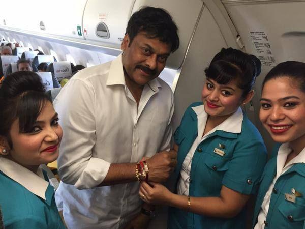 Megastar Chiranjeevi celebrated Raksha Bandhan with Air Costa