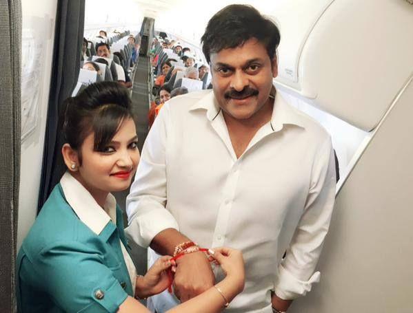 Megastar Chiranjeevi celebrated Raksha Bandhan with Air Costa