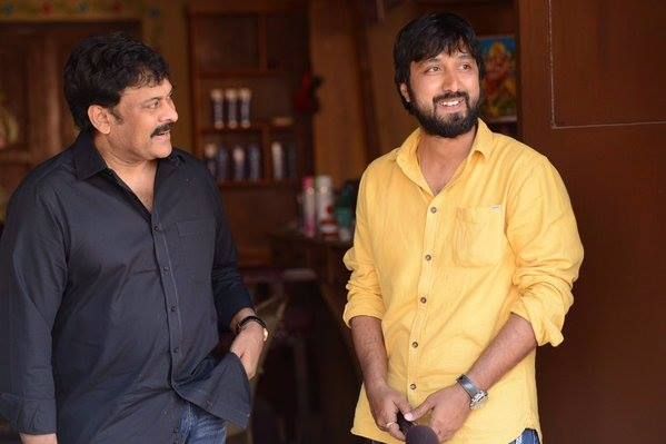 Megastar Chiranjeevi on the sets of Sardaar Gabbar Singh