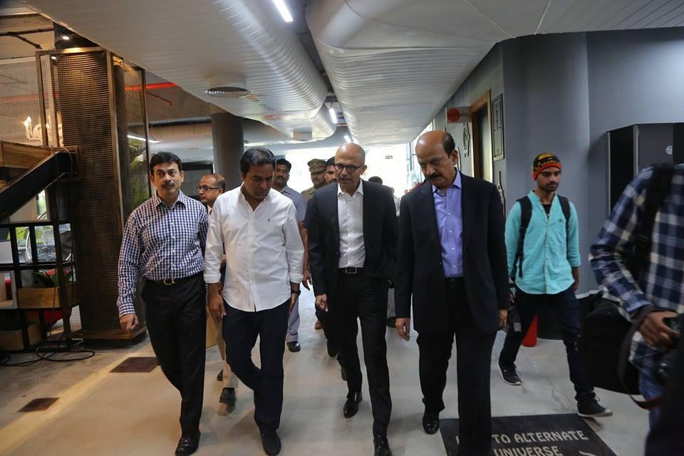 Microsoft Ceo visited T Hub Photos