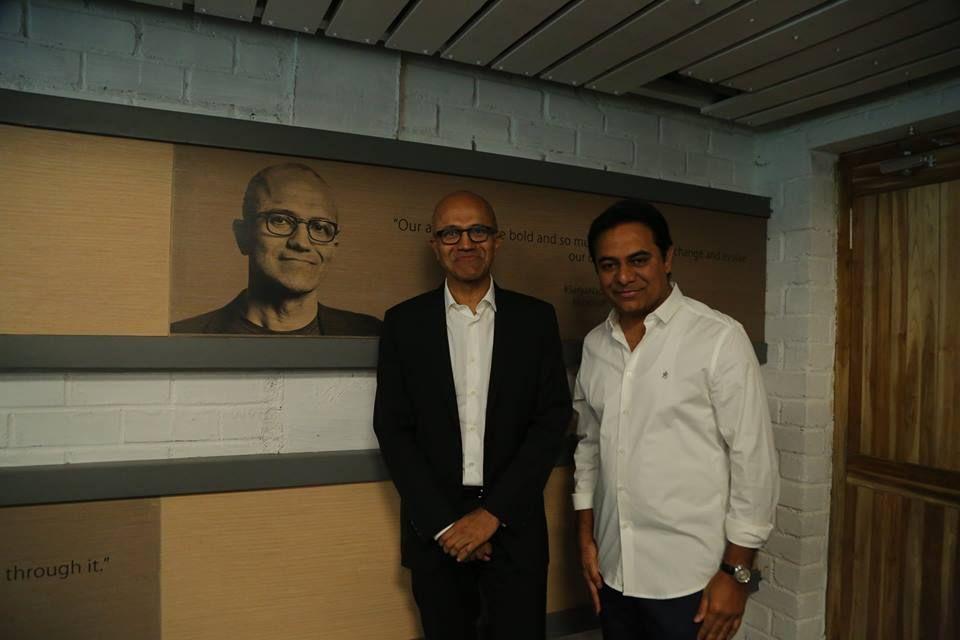 Microsoft Ceo visited T Hub Photos