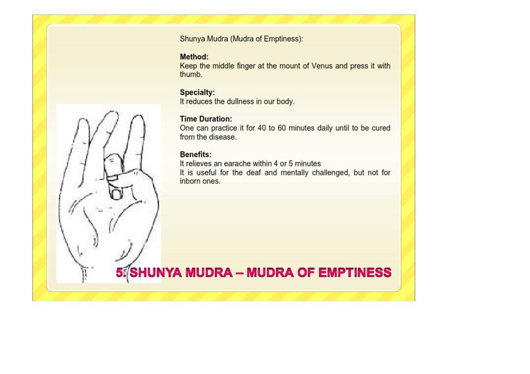 Mudra for Healing of Body and Mind