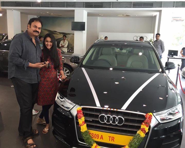 Nagababu Gifted Audi Car To Niharika Pics