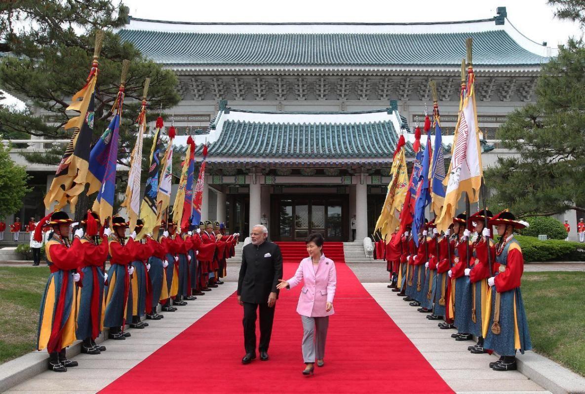 Narendra Modi south korea Photos