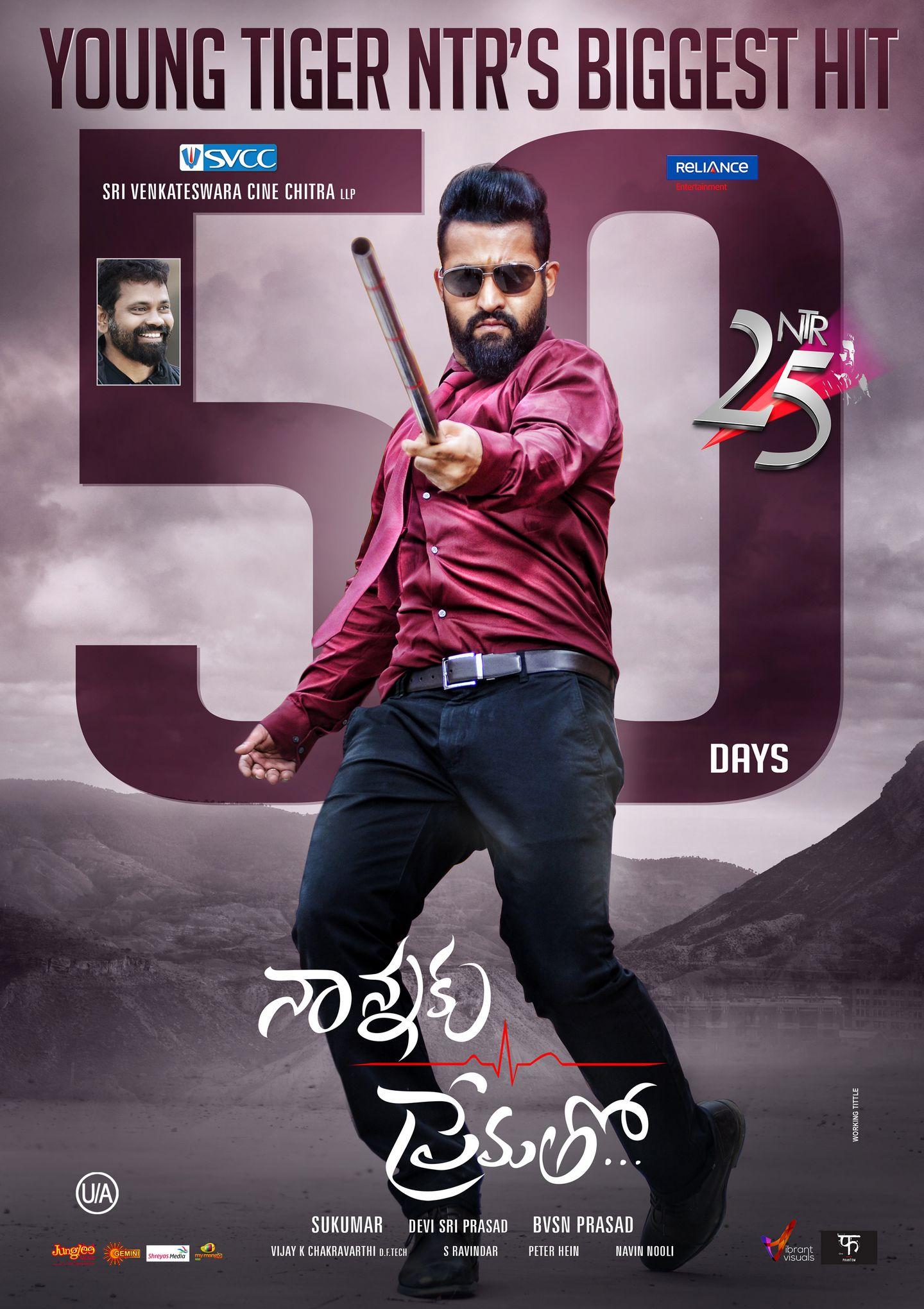 NTR Nannaku Prematho 50 Days Poster