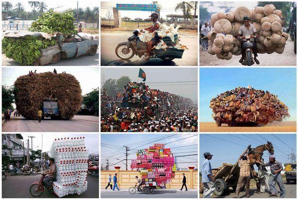 Overloaded Vehicles from Around the World
