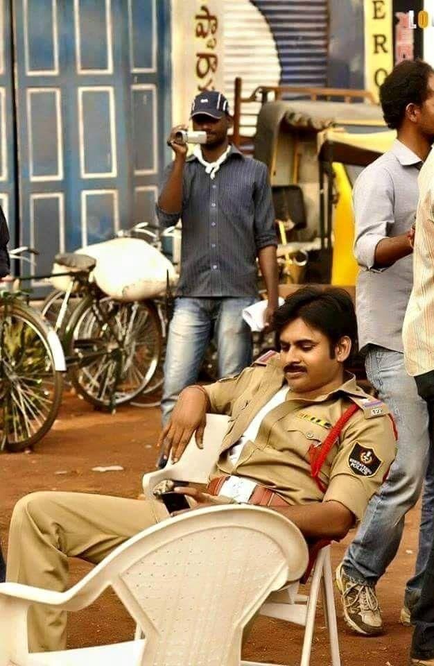 Pawan Kalyan Recent Photos at Sardaar Gabbar Singh Shooting Spot